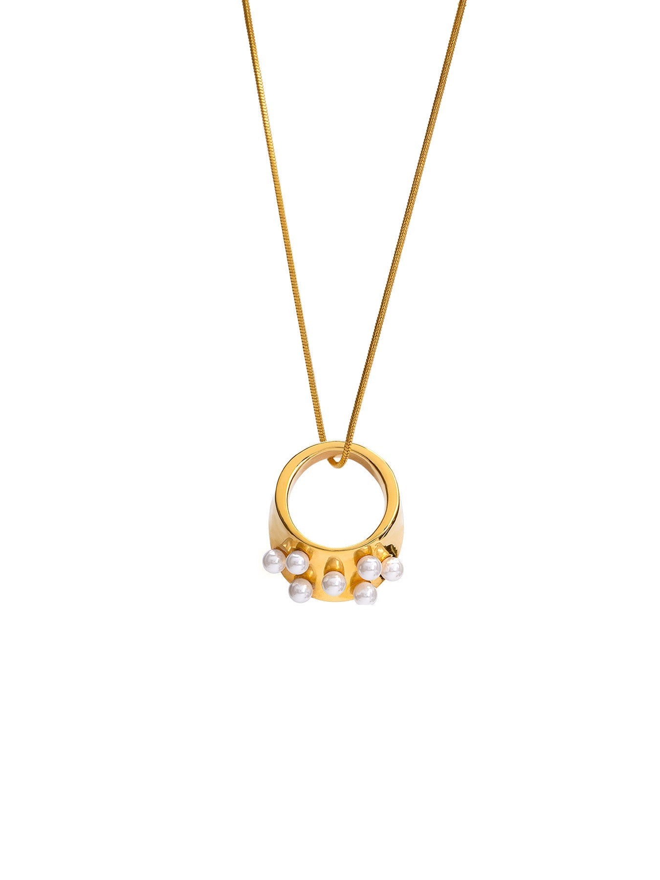 Archer Pearl Convertible Pendant/Ring - MISHO - Necklace