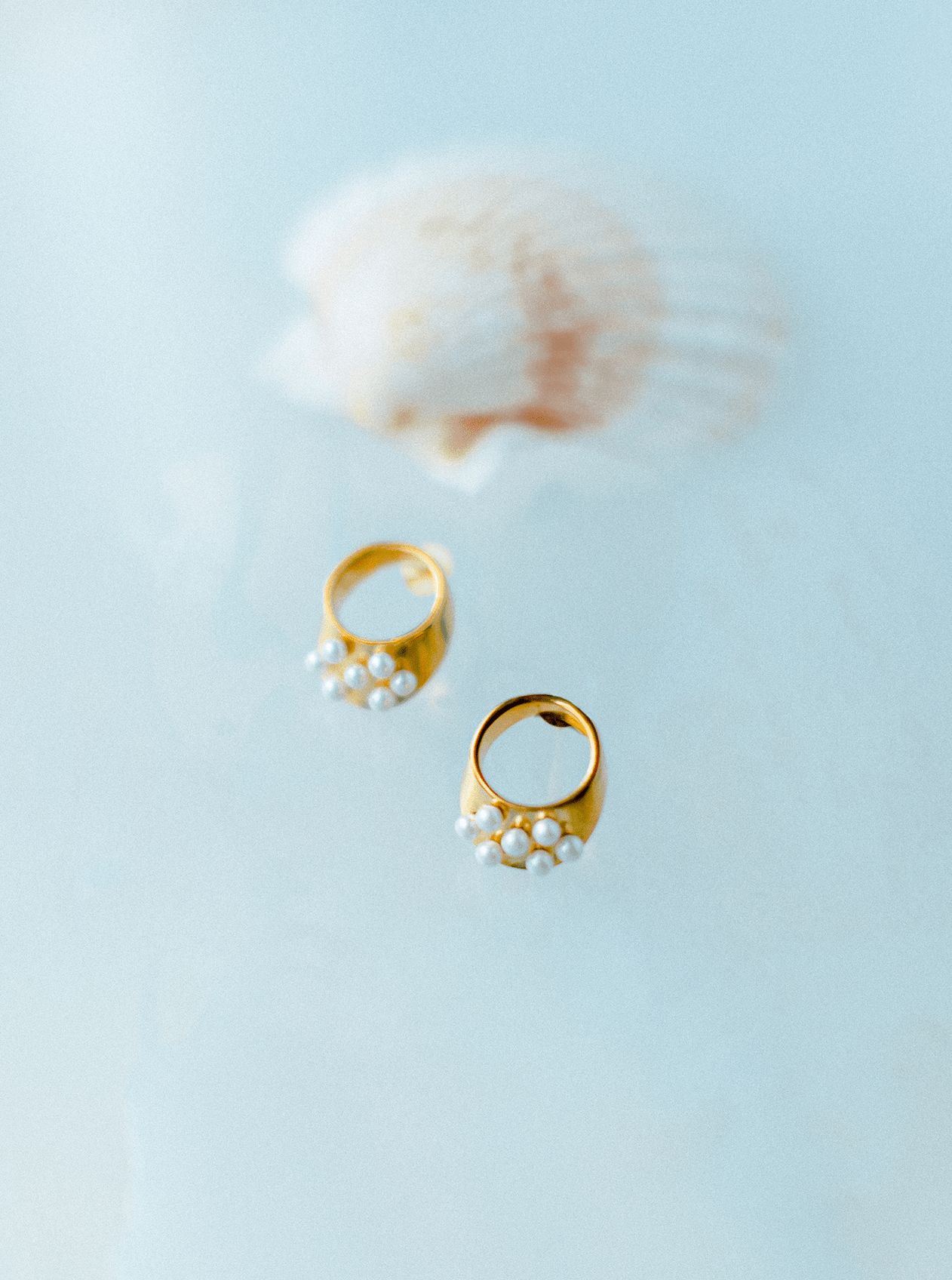 Archer Pearl Hoops - MISHO - Earrings