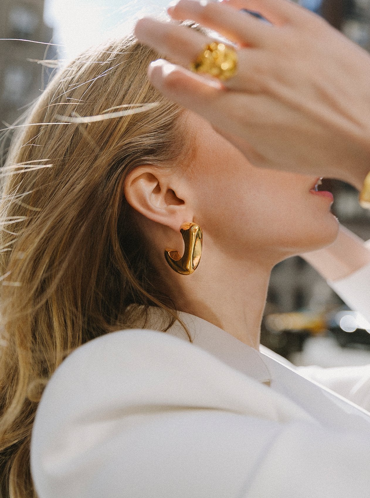 Cube Hoops - MISHO - Earrings