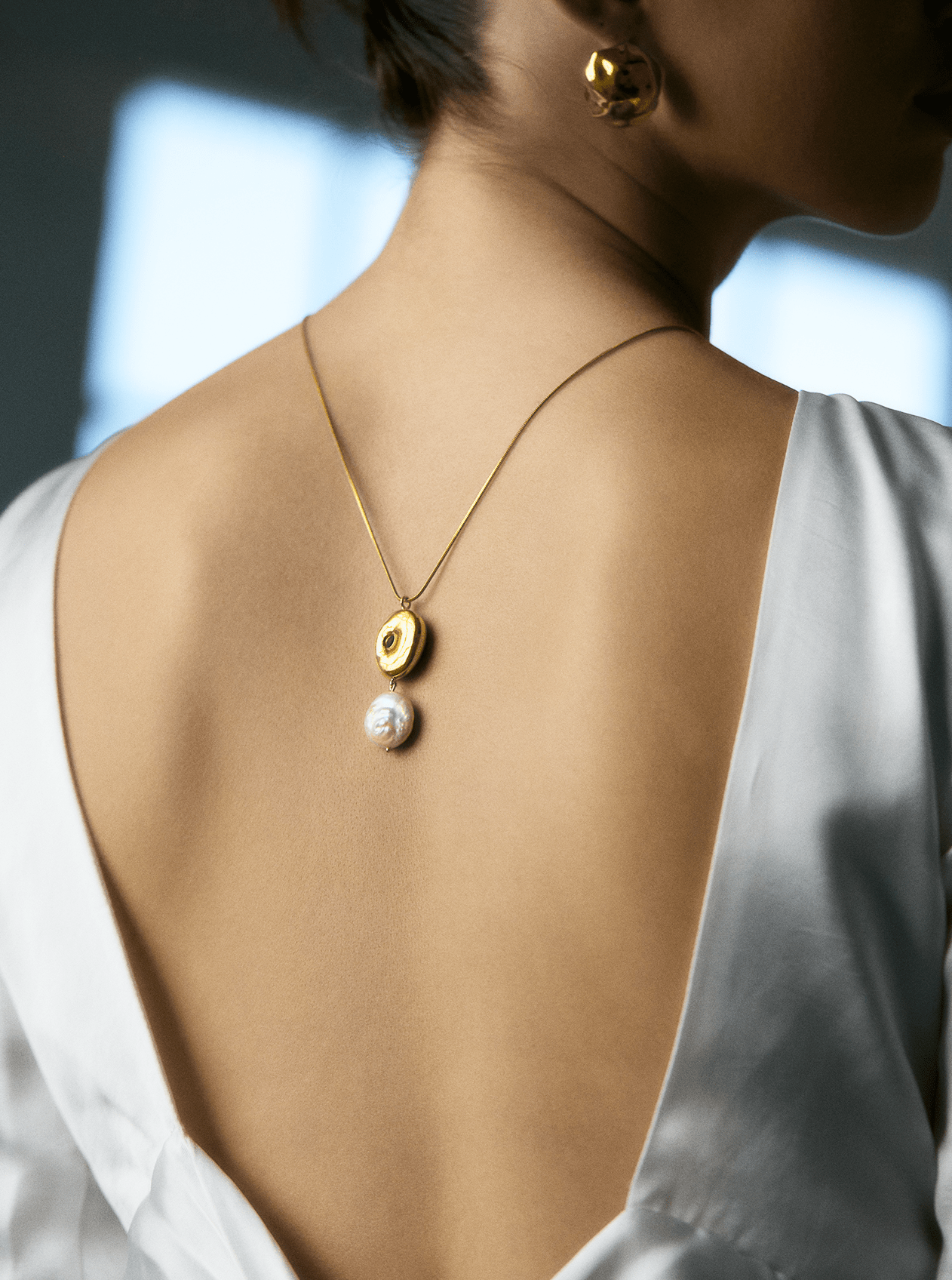 Miroir Pearl Drop Pendant - MISHO - Necklace
