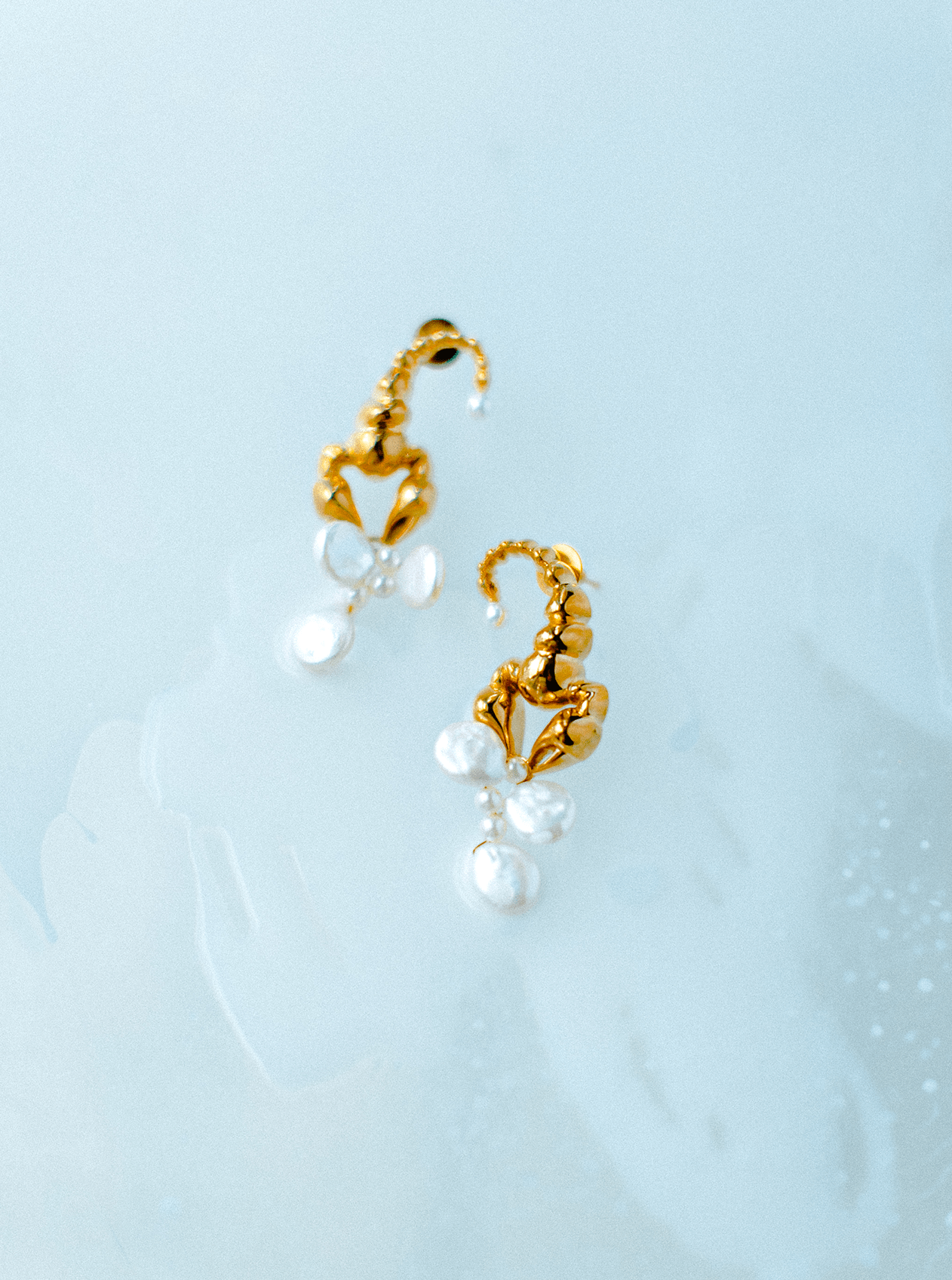 Scorpius Pearl Earrings - MISHO - Earrings