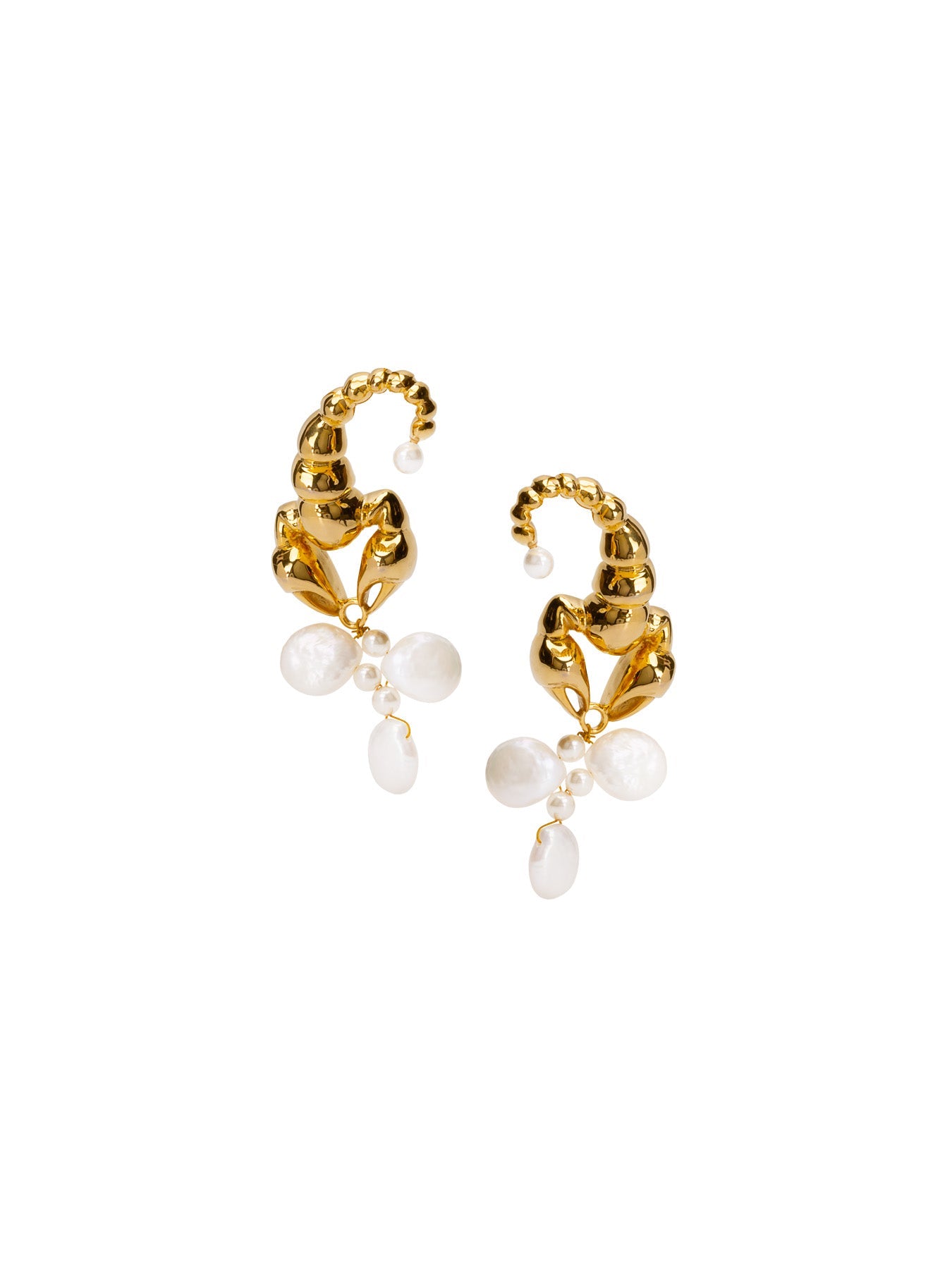 Scorpius Pearl Earrings - MISHO - Earrings
