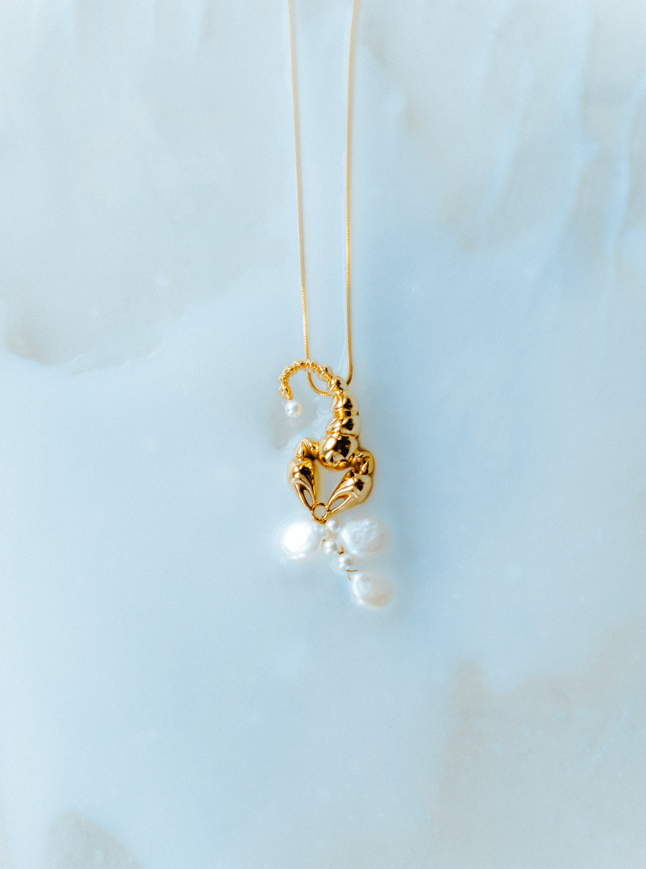 Scorpius Pearl Pendant - MISHO - Necklace