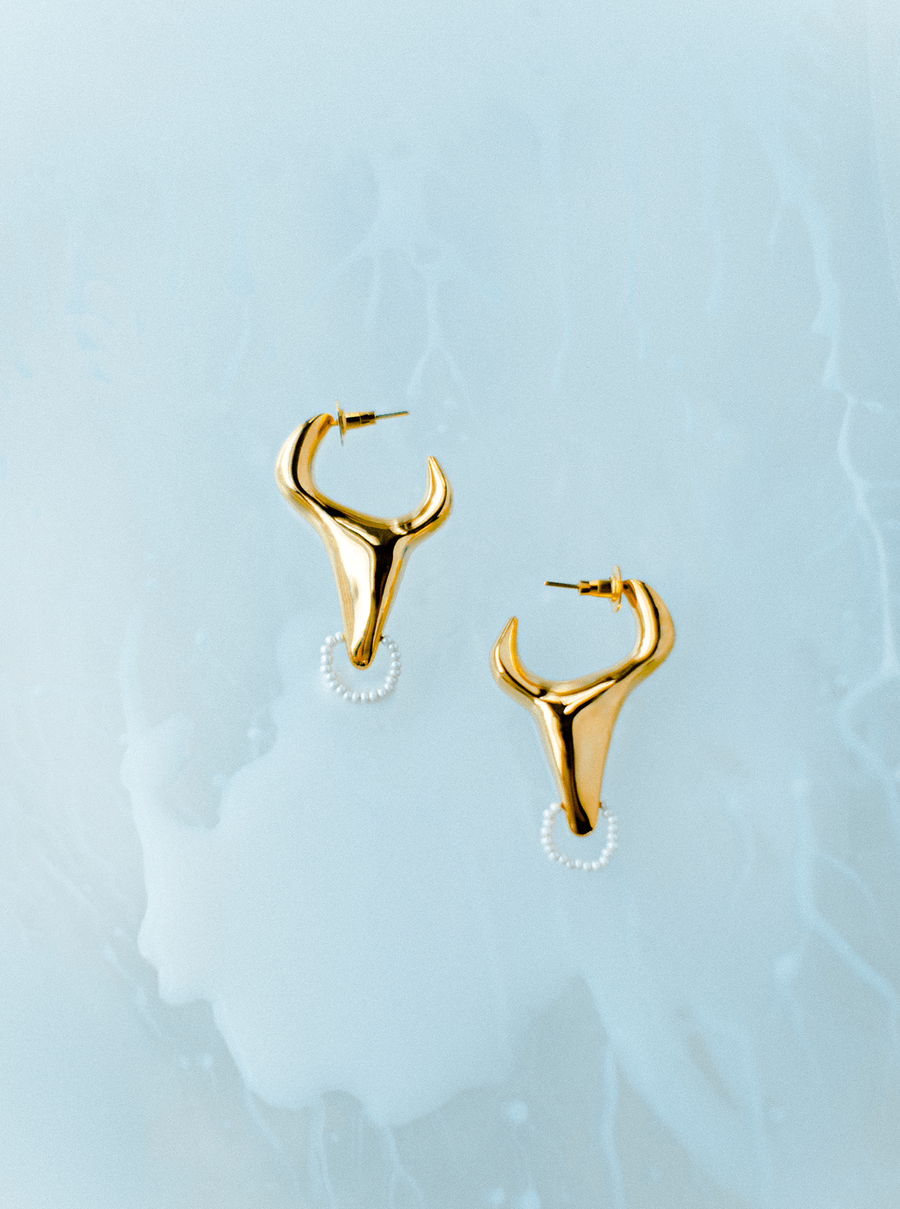 Toro Pearl Hoops - MISHO - Earrings