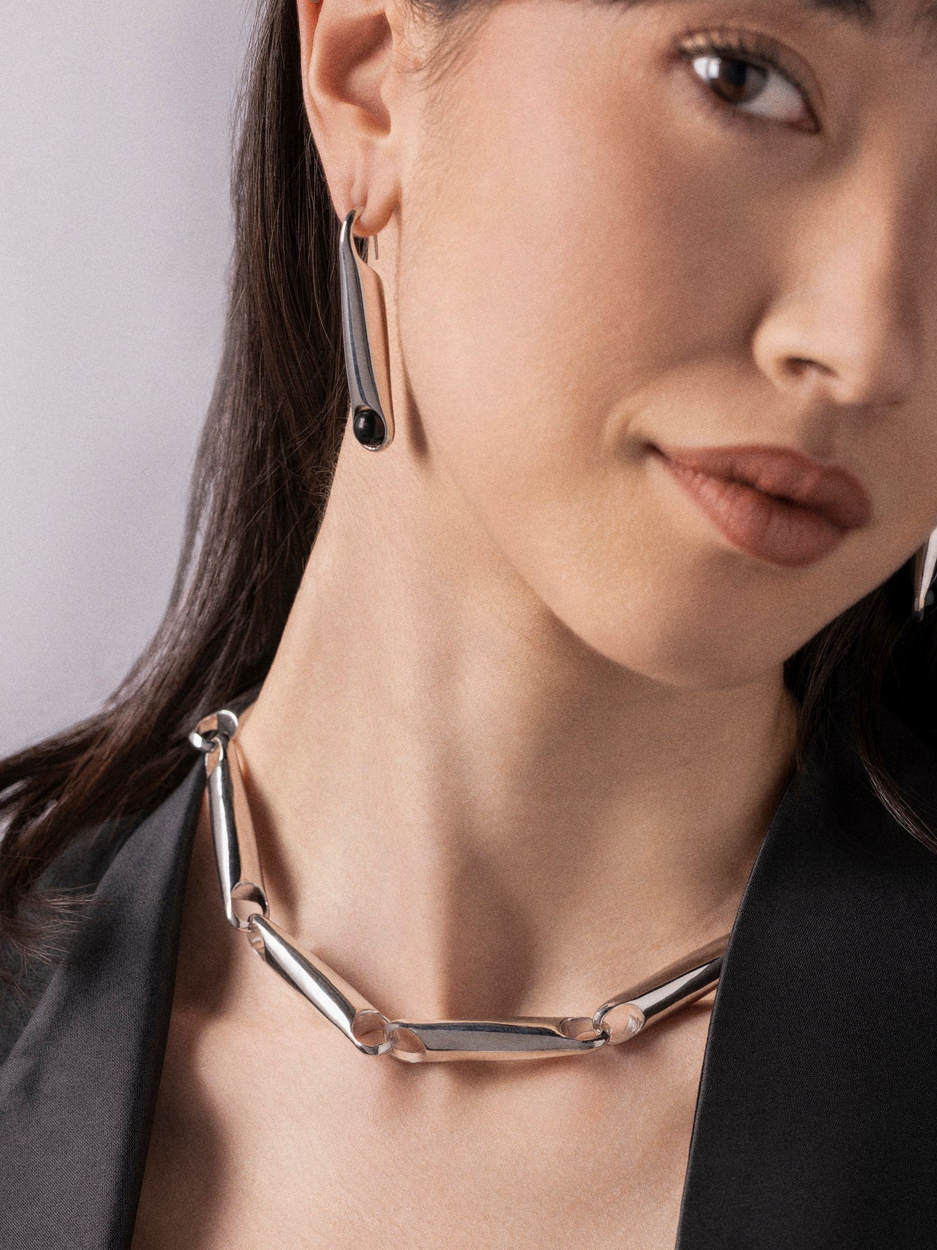 XL Yomi Onyx Earrings - MISHO - Earrings