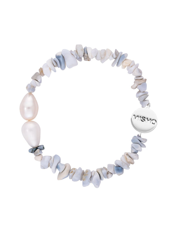 Blue Opal and Pearl Bracelet - MISHO - bracelet