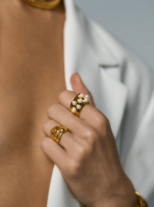 Archer Pearl Convertible Pendant/Ring - MISHO - Necklace