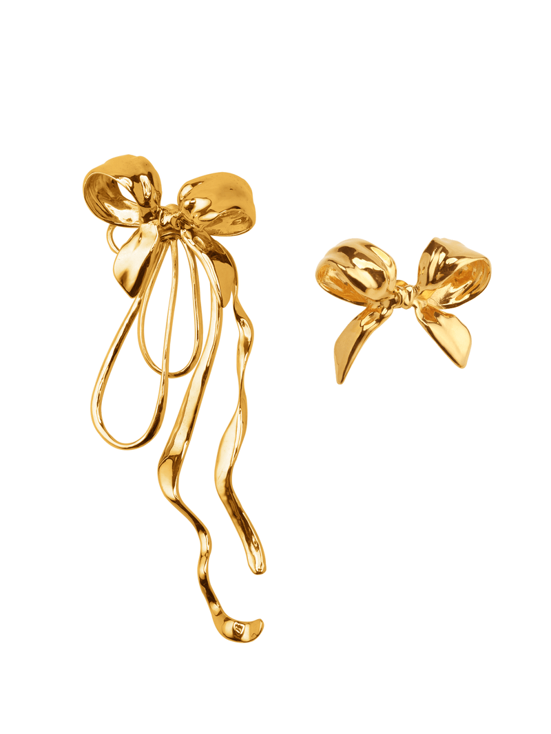 Asymmetric Bow Earrings - MISHO - Earrings