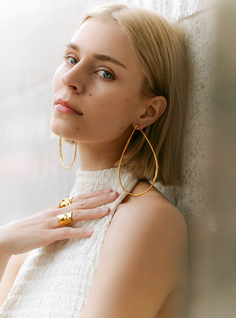 Drop hoops - MISHO - Earrings