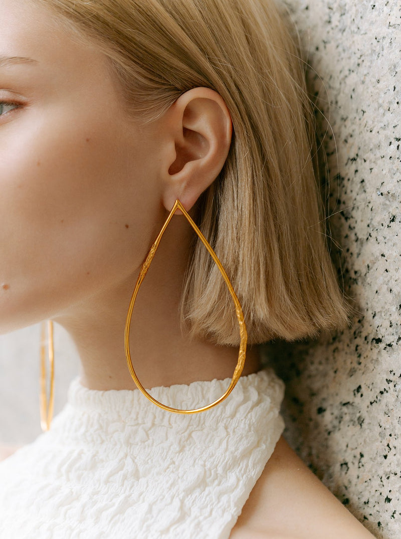 Drop hoops - MISHO - Earrings