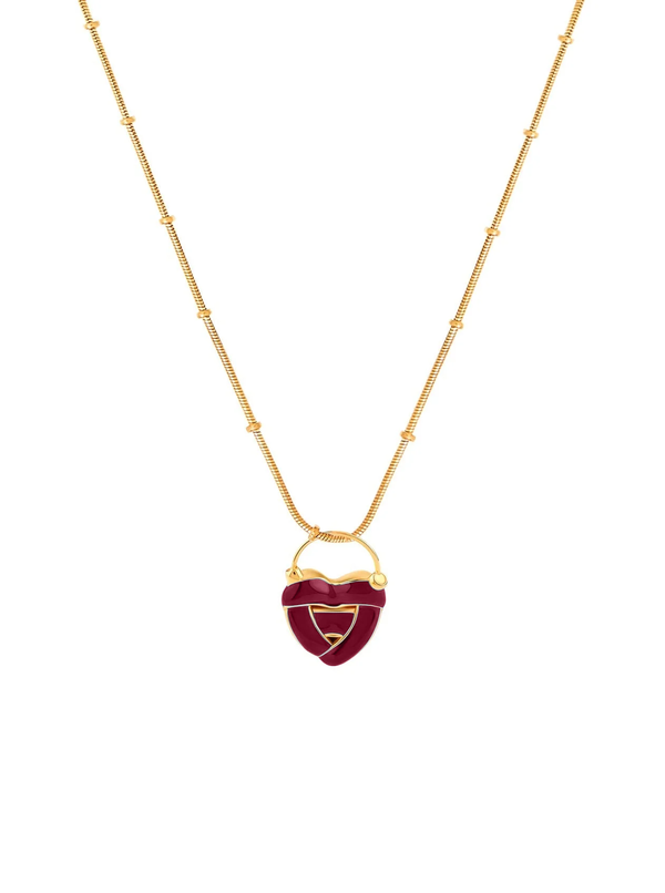 Juicy Mini Love Locket - Midnight Maroon
