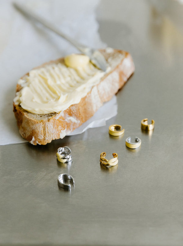 Juicy Snug Earcuff Set - Butter Yellow - MISHO - Earrings