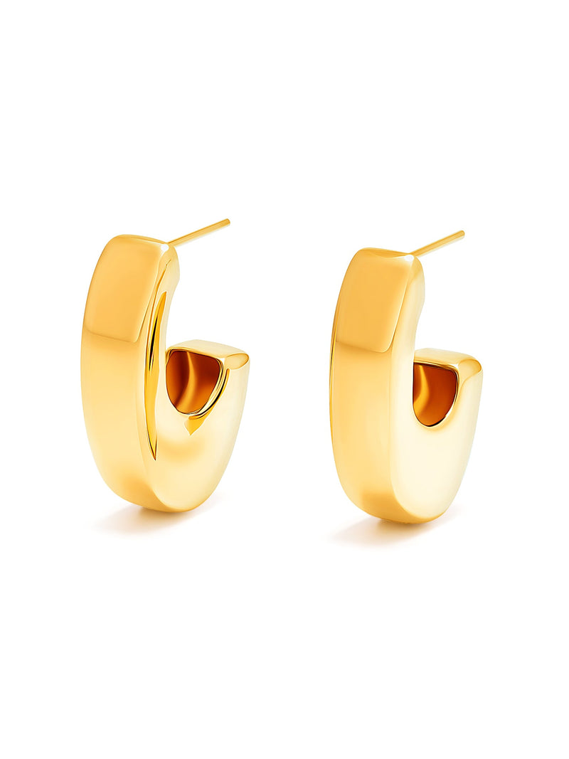 Mini Crescent Hoops - MISHO - Earrings