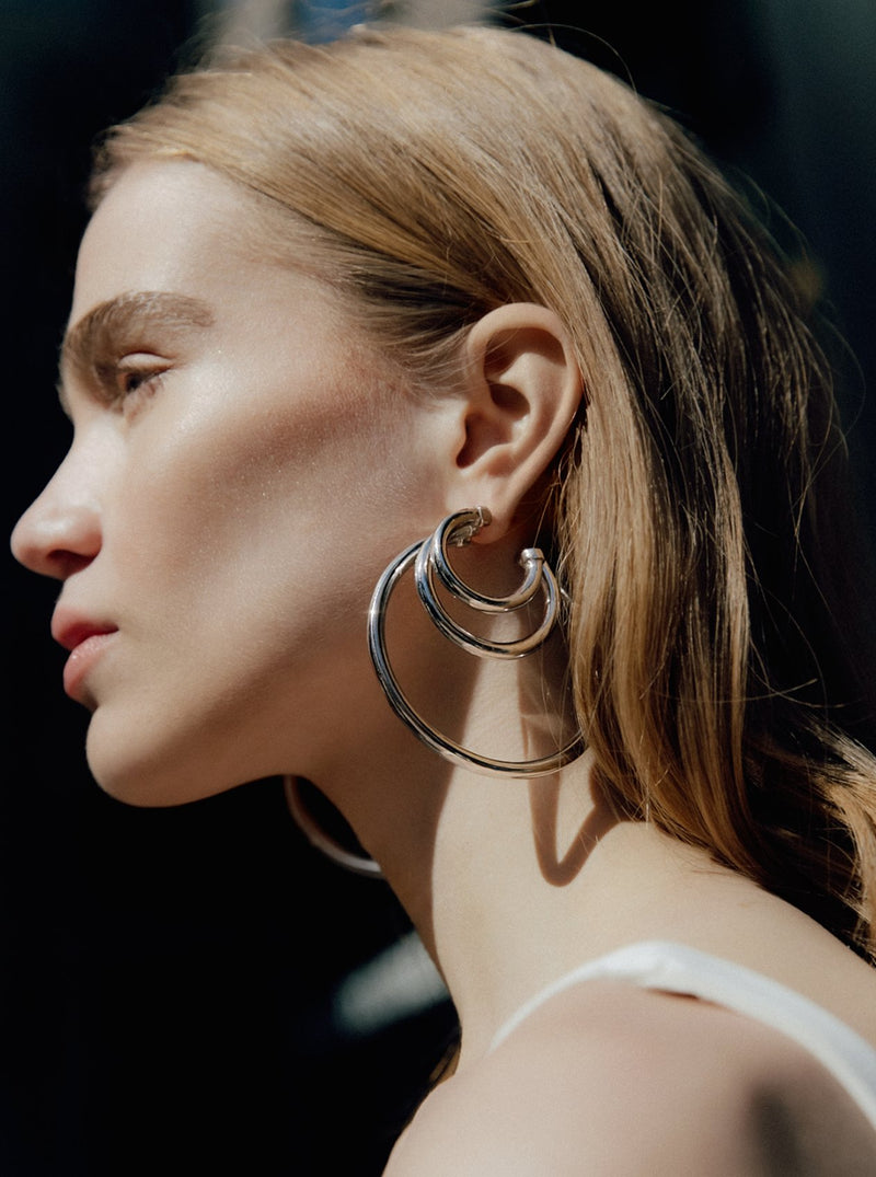 Orbit Triple Hoops - MISHO - Earrings