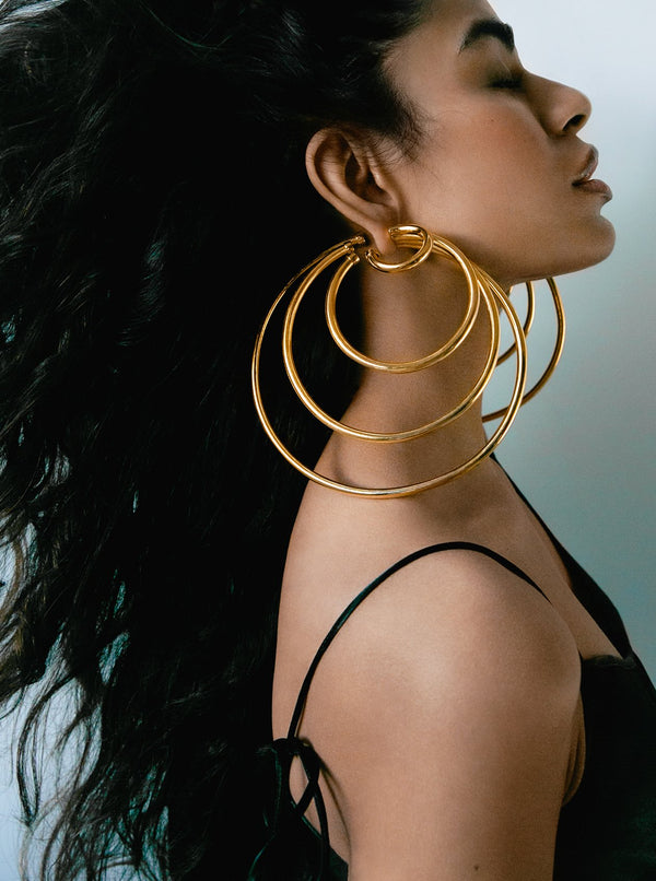 Orbit XXL Hoops - MISHO - Earrings