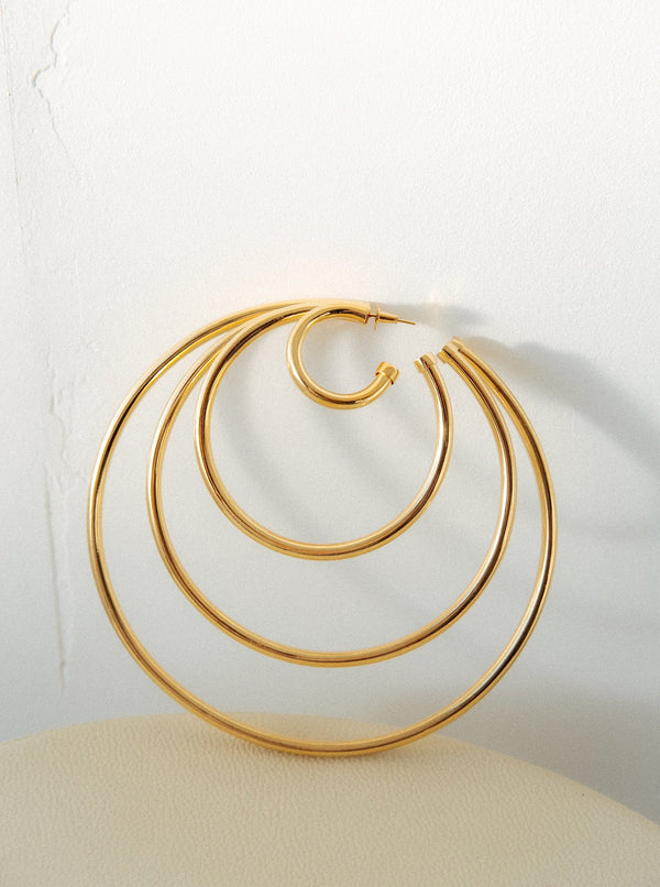 Orbit XXL Hoops - MISHO - Earrings