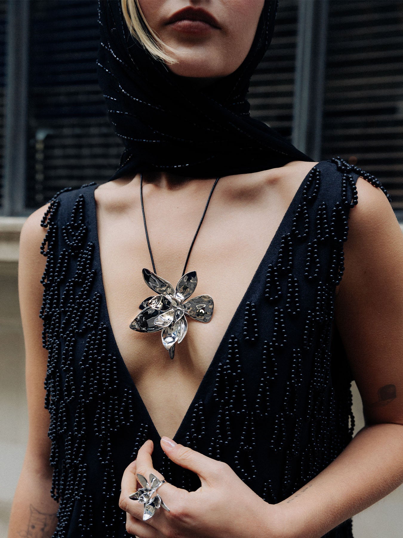 Orchid XL Cord Necklace - MISHO - 