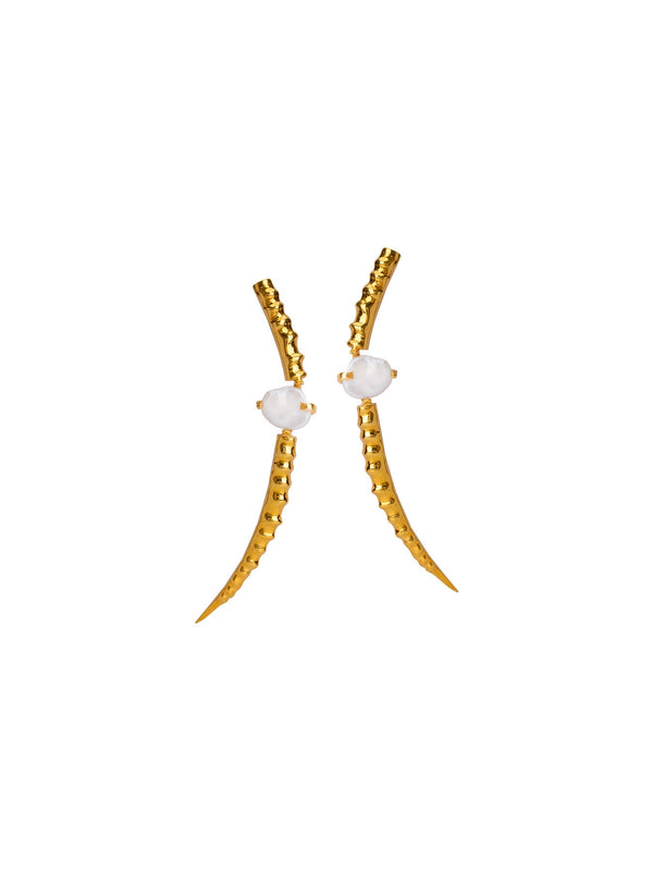 Samurai Pearl Earrings - MISHO - Earrings