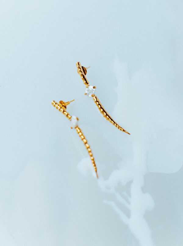 Samurai Pearl Earrings - MISHO - Earrings