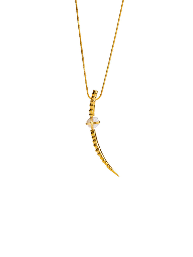 Samurai Pearl Pendant - MISHO - Necklace