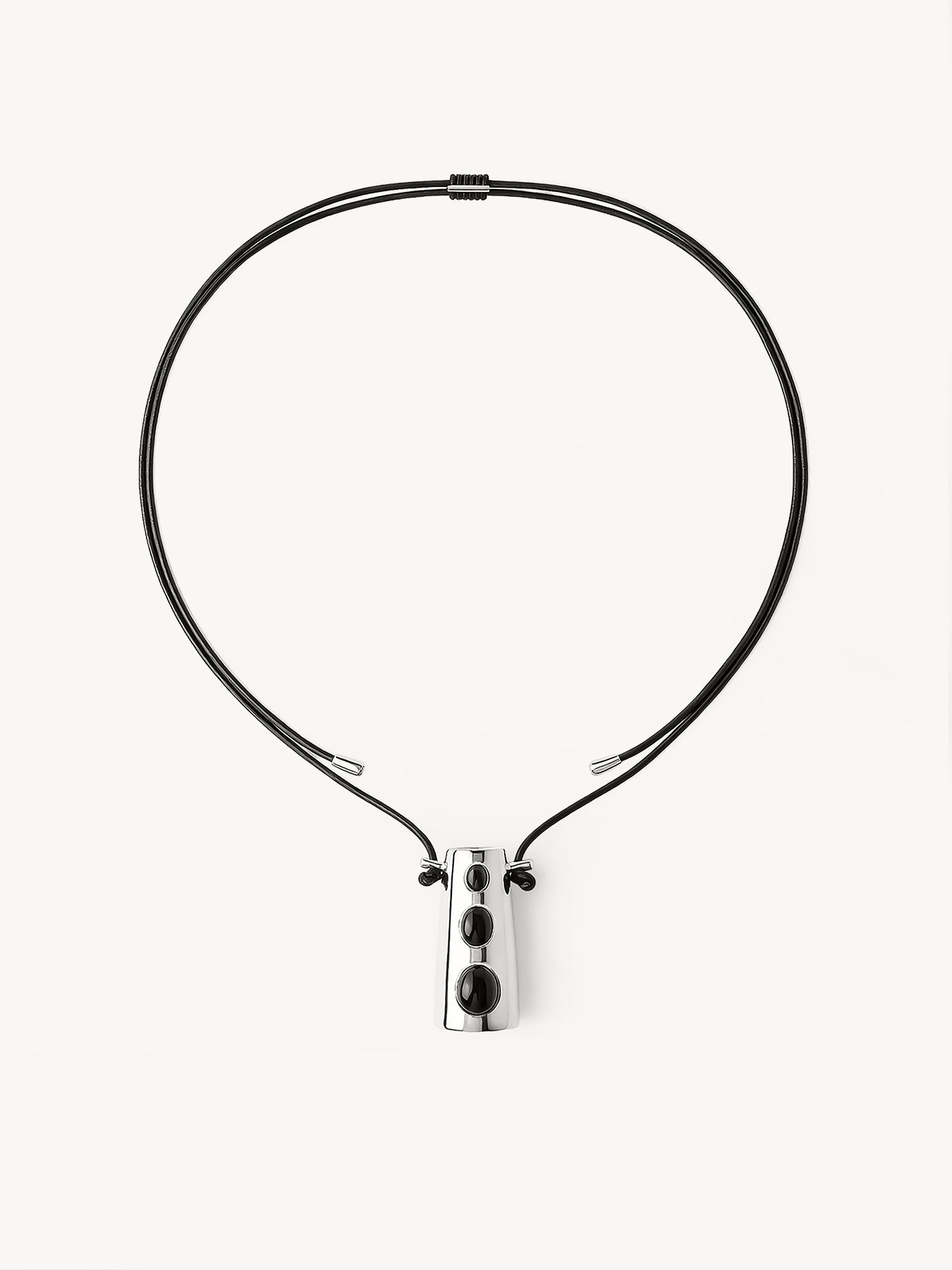 Tor Onyx Cord Necklace - MISHO - Necklaces