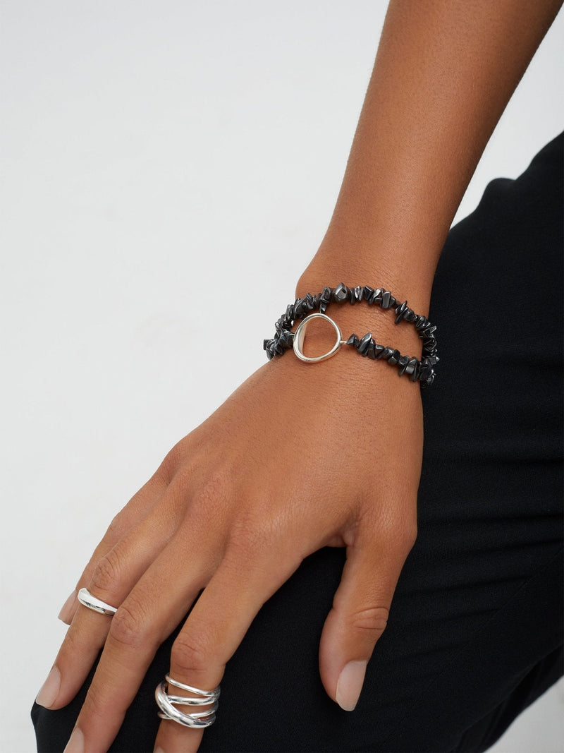 Vedang Raina - Hematite Bracelet - MISHO - CELEBRITY