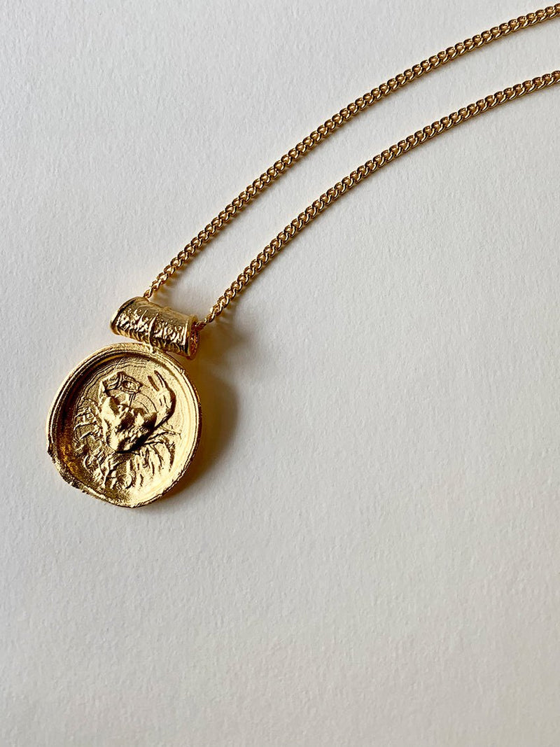 Cancer Zodiac Pendant - MISHO - Necklace