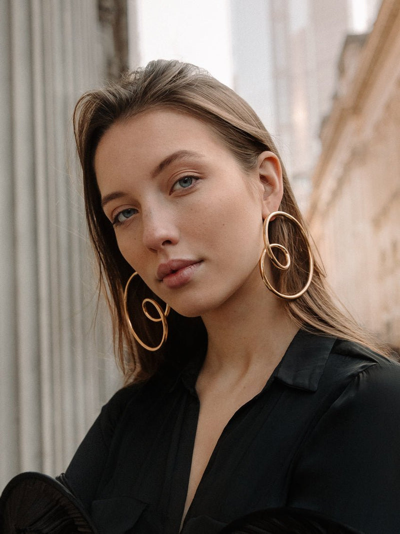 Chunky Mismatched Hoops - MISHO - Earrings