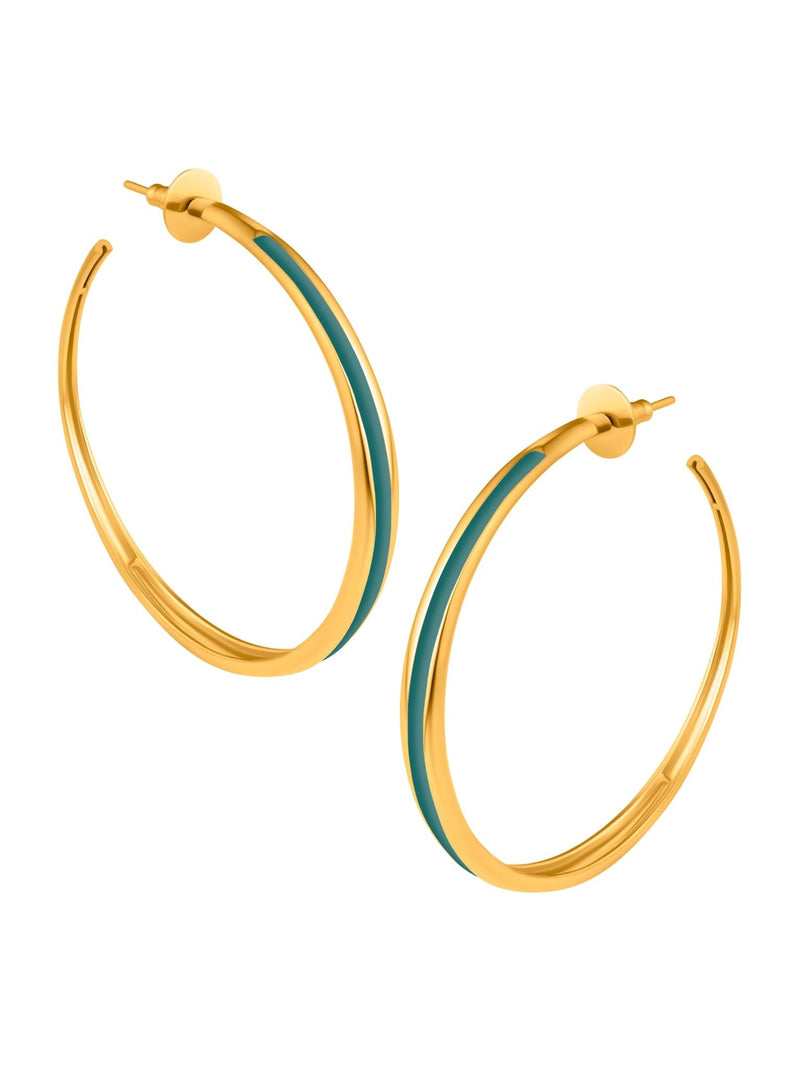 Classic Saturn Hoops - MISHO - Earrings