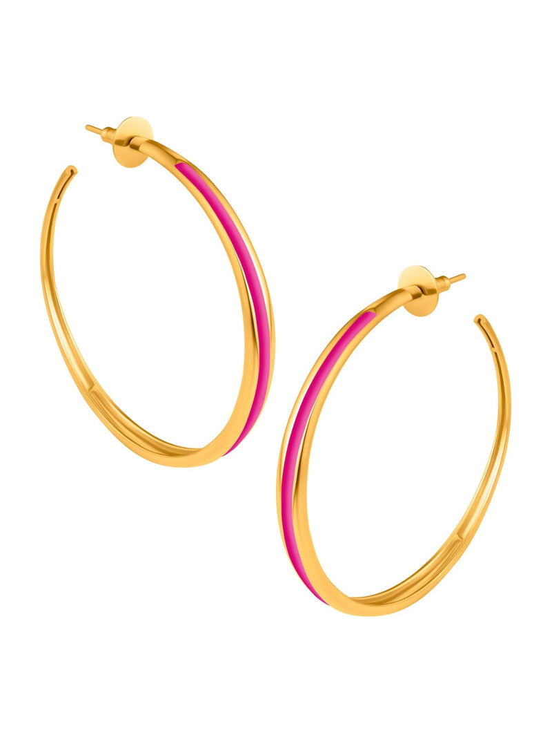 Classic Saturn Hoops - MISHO - Earrings