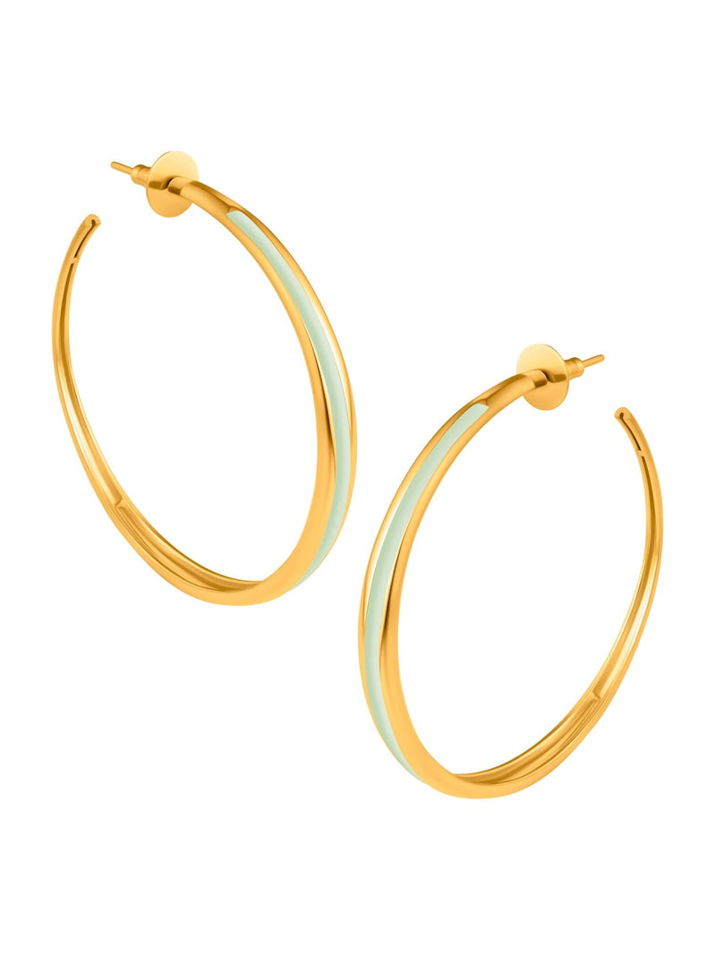 Classic Saturn Hoops - MISHO - Earrings