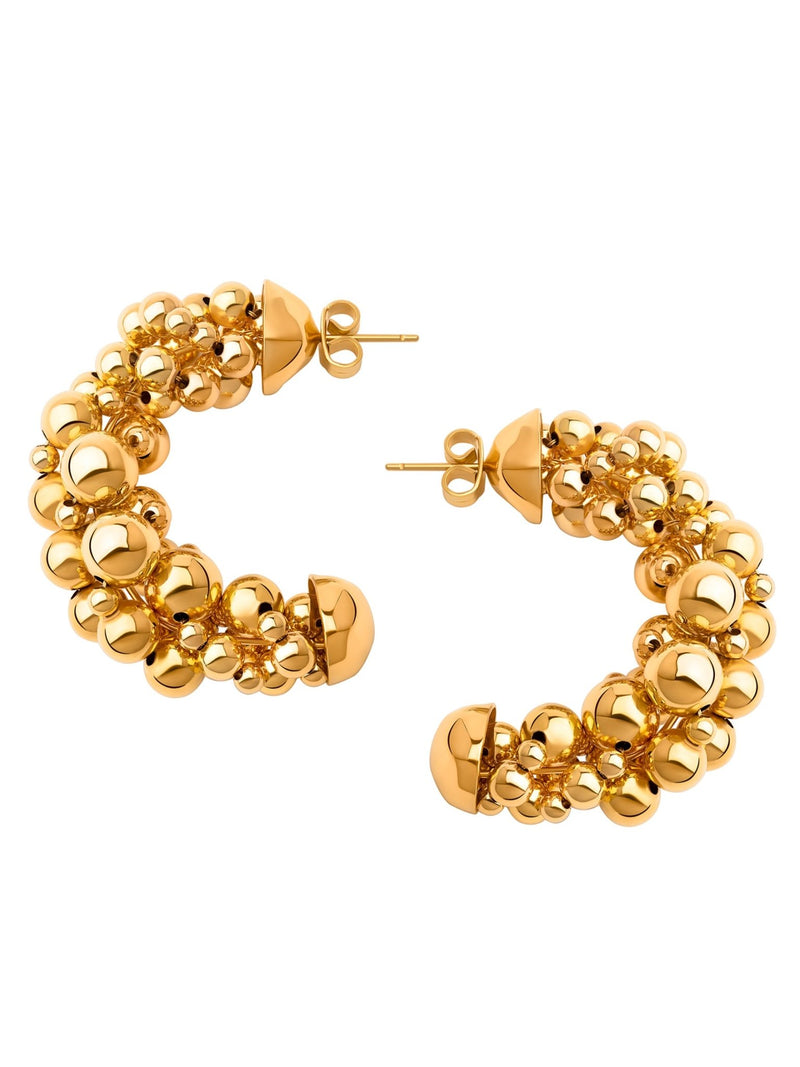 Cluster Half Hoops - MISHO - Earrings