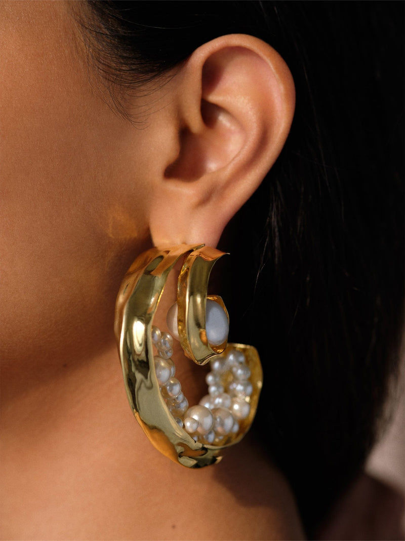 Crest Hoops - MISHO - Earrings