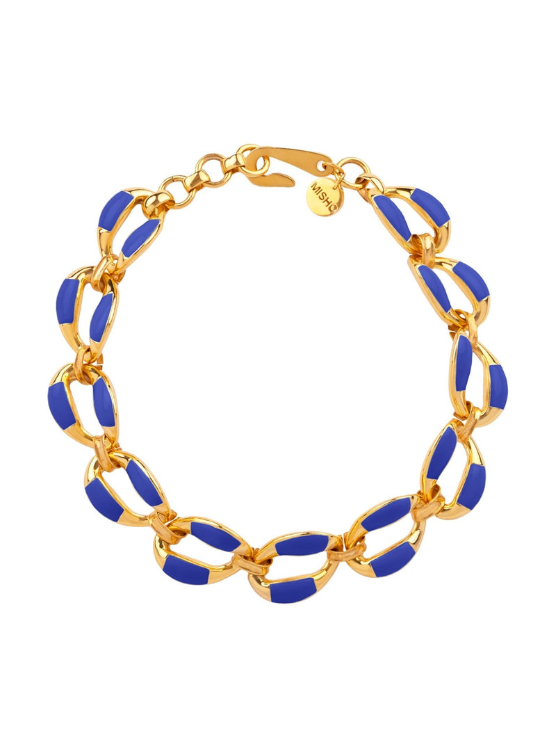 Enamelled Link Choker - MISHO - Necklace