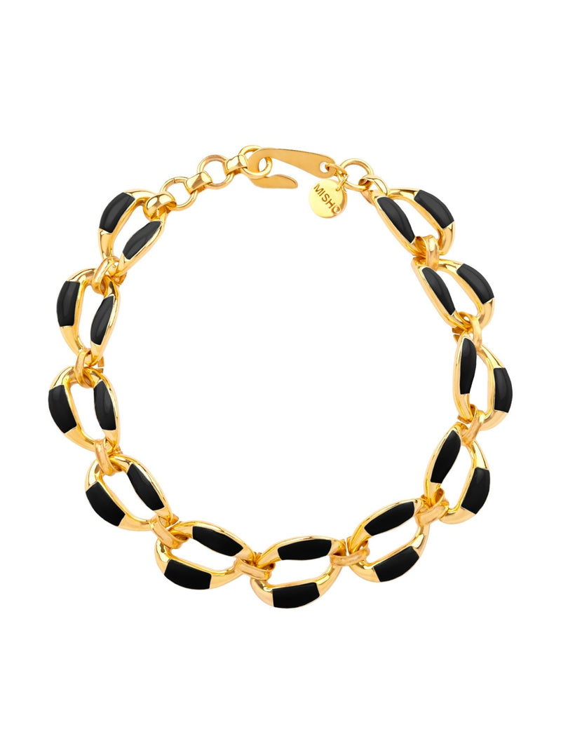 Enamelled Link Choker - MISHO - Necklace