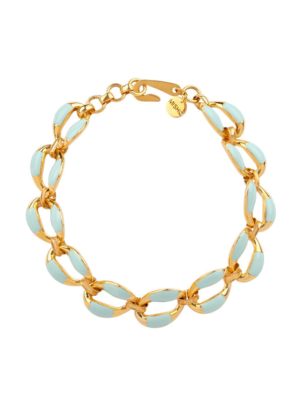 Enamelled Link Choker - MISHO - Necklace