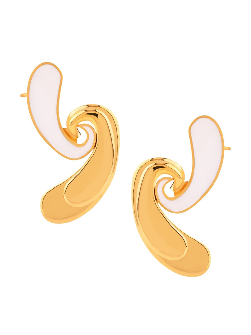 Enamelled Paisley Cuff - MISHO - Earrings