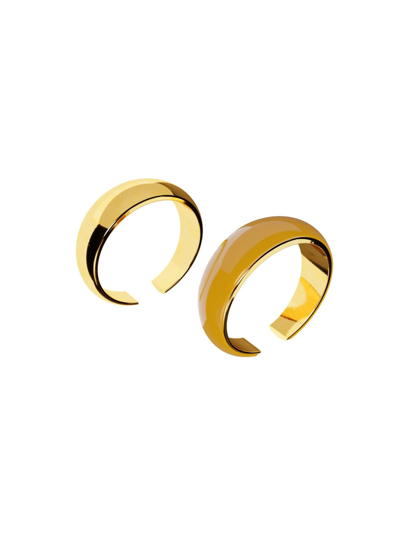 Juicy Snug Earcuff (Set of 2 enamelled & gold cuffs) - MISHO - Earrings