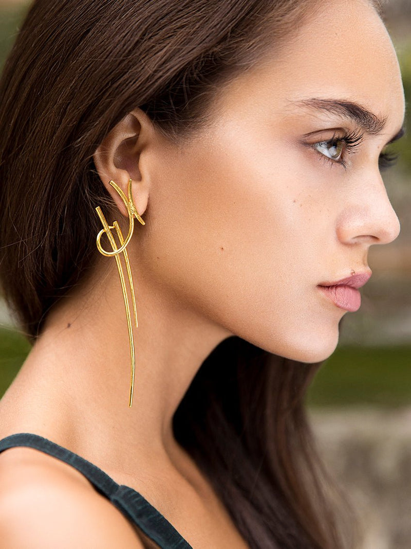 Katana Ni earrings - MISHO - Earrings