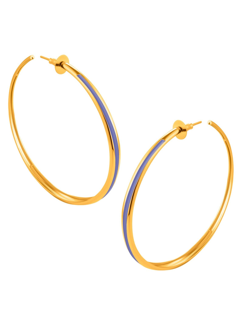 Large Saturn Hoops - MISHO - Earrings