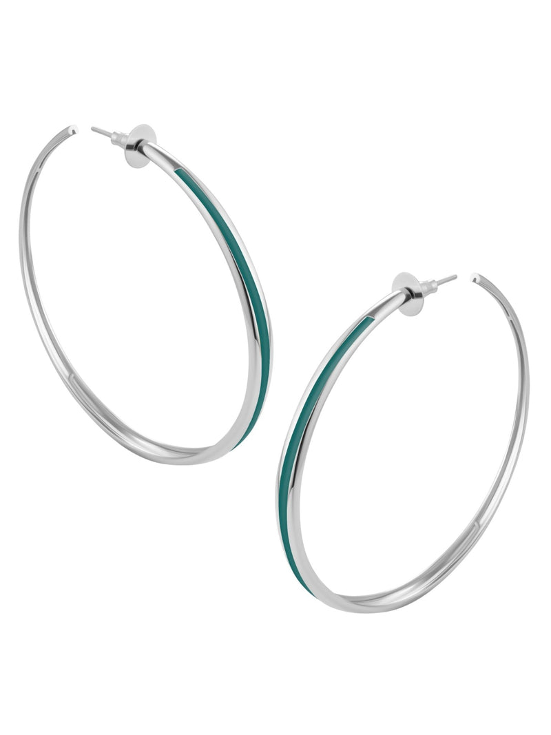 Large Saturn Hoops - MISHO - Earrings