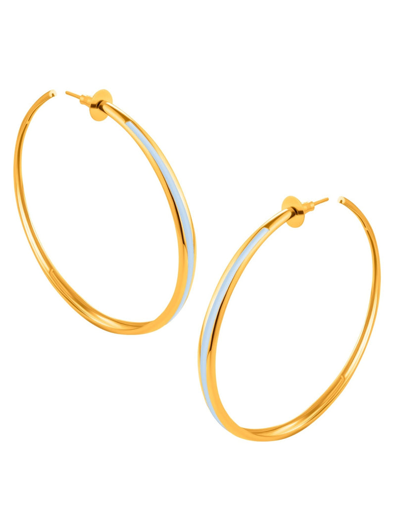 Large Saturn Hoops - MISHO - Earrings