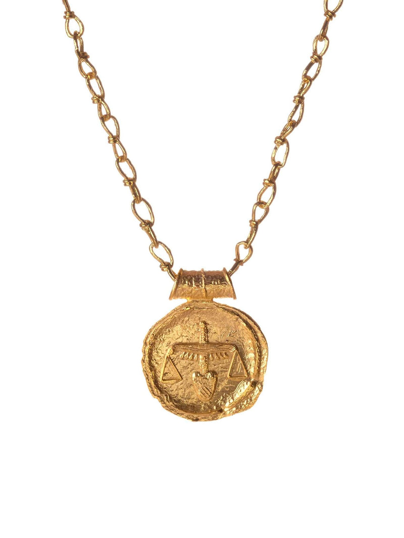 Libra Zodiac Pendant - MISHO - Necklace