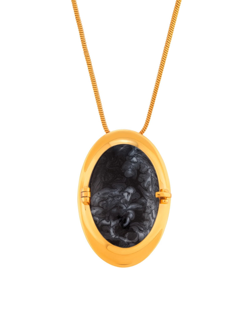 Memento Oval Pendant Black - MISHO - Pendant