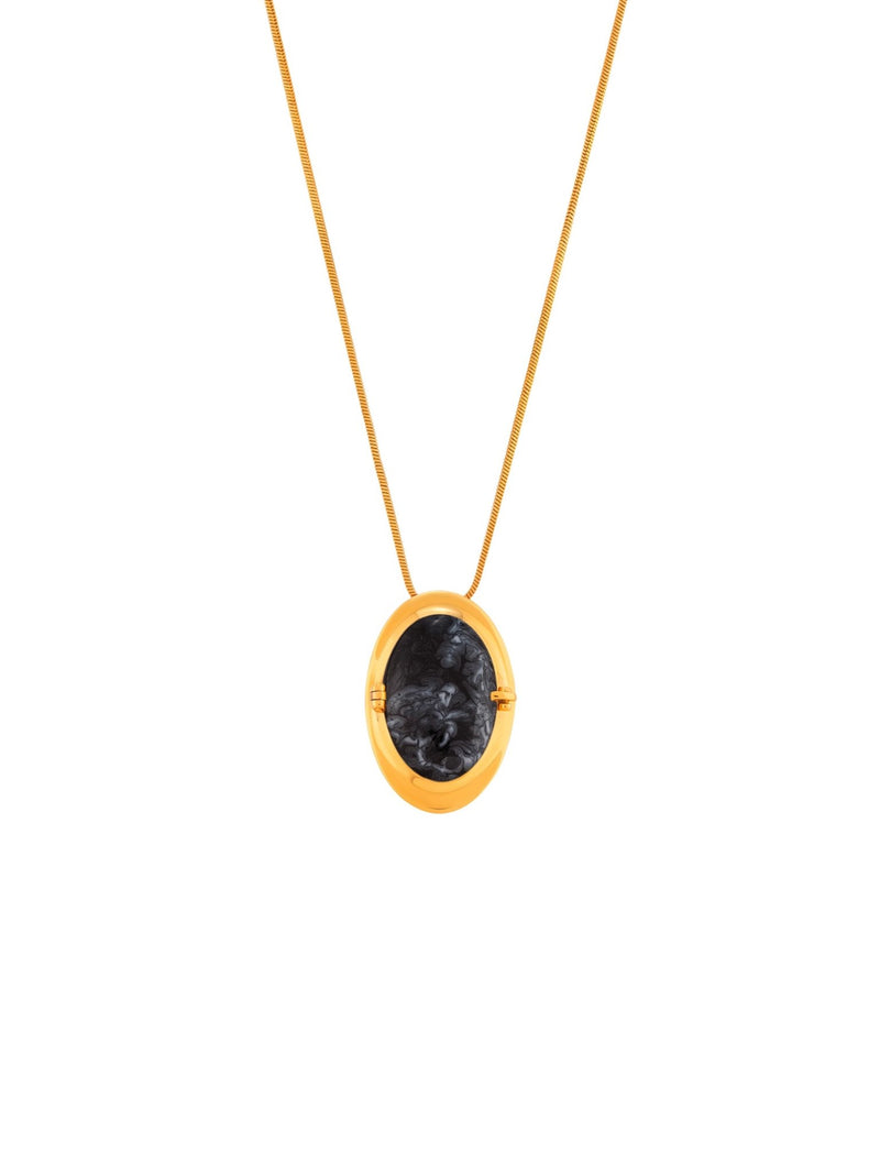 Memento Oval Pendant Black - MISHO - Pendant