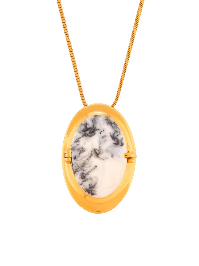 Memento Oval Pendant White - MISHO - Pendant