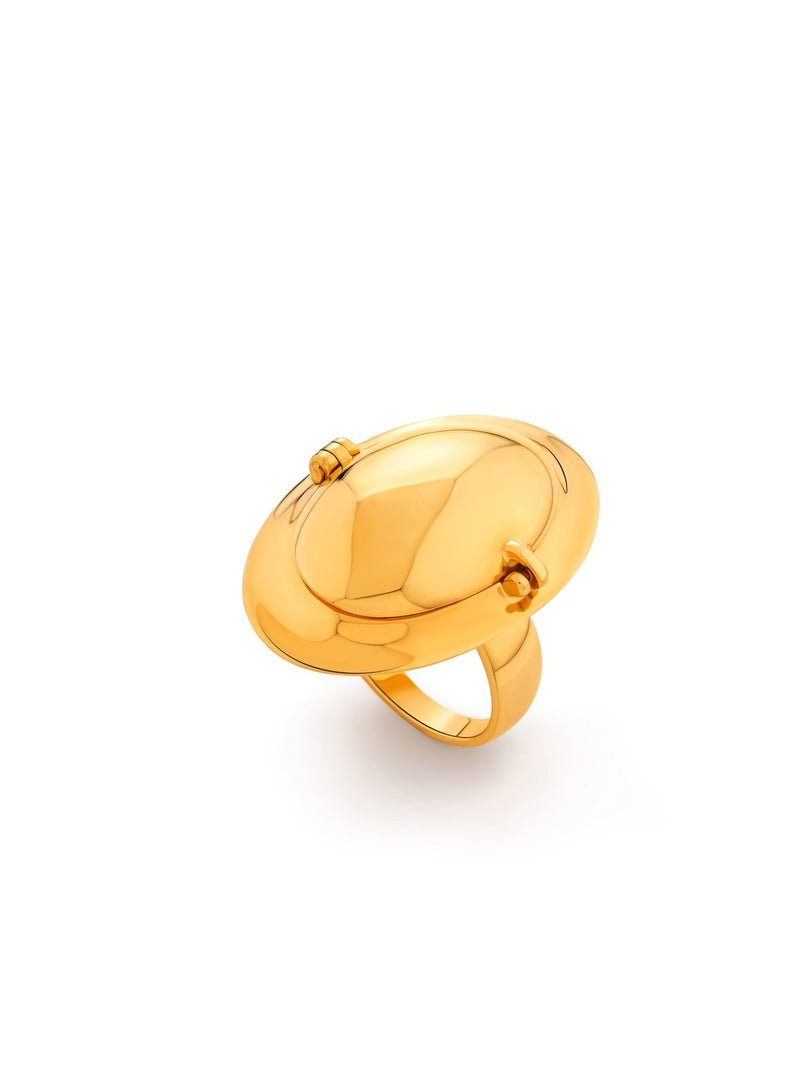 Memento Oval Ring Gold - MISHO - Pendant