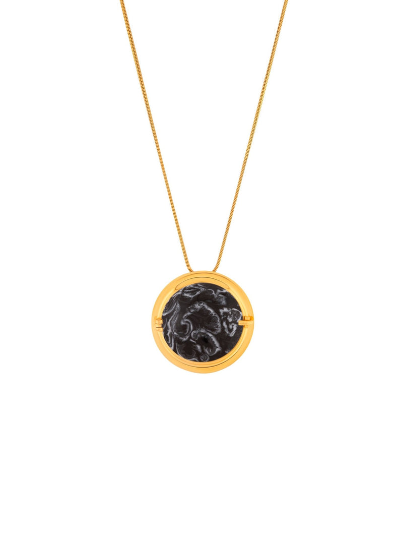 Memento Round Pendant Black - MISHO -