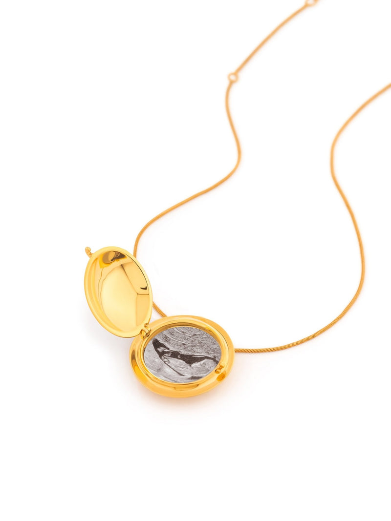 Memento Round Pendant Gold - MISHO - Pendant