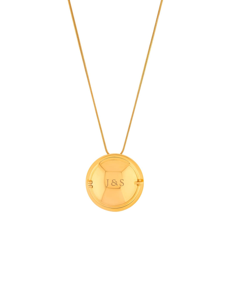 Memento Round Pendant Gold - MISHO - Pendant